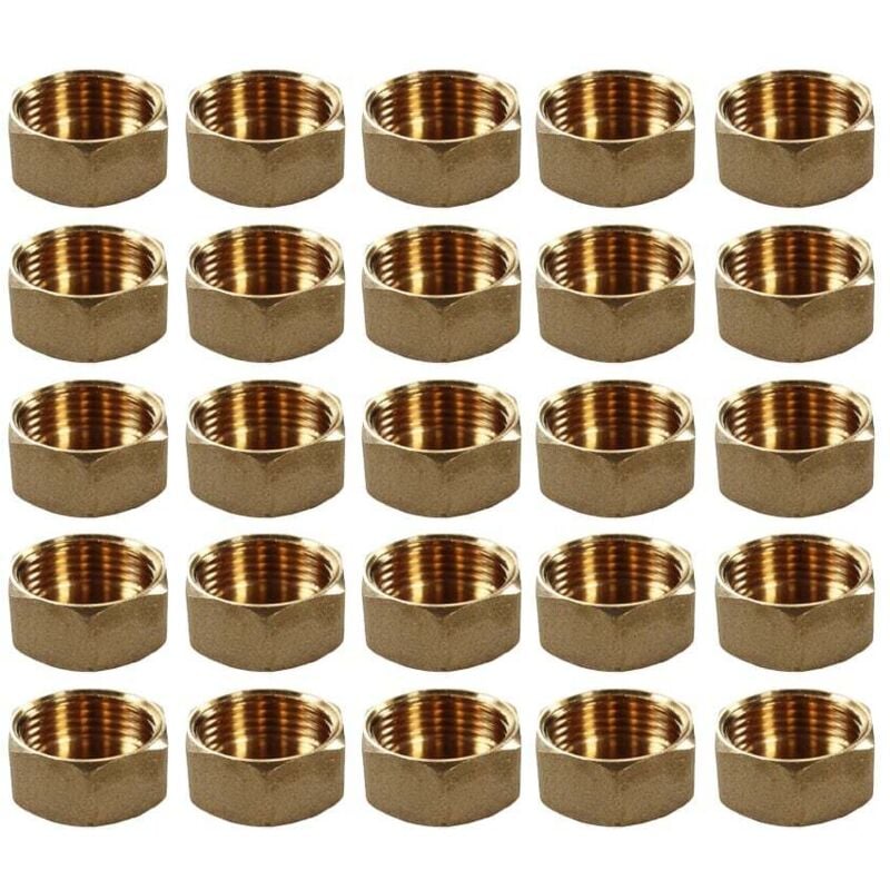 Lot de 25 Bouchons Laiton Femelle 3/4' (20/27) Arcanaute
