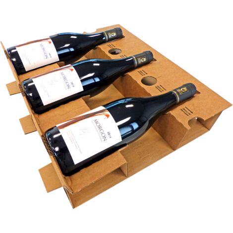 Lot de 25 Calage carton antichoc pour caisses vin et champagne