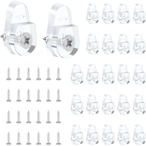 Lot De 4 Clips De Suspension, Supports De Miroir Sans Cadre