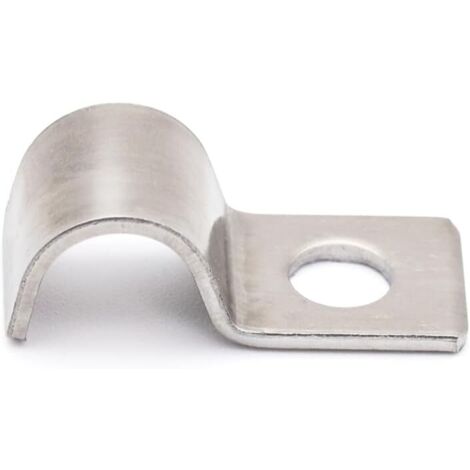 Lot de 25 Collier de Serrage Acier Inoxydable Ø 2 mm Support Câble Fixation Murale Usage Industriel