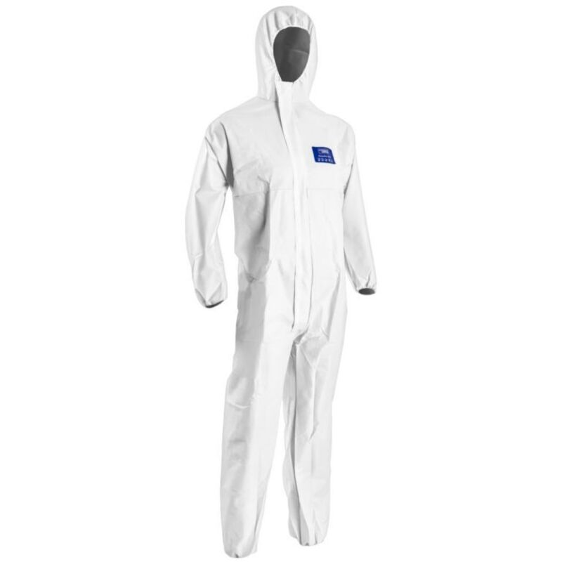 Coverguard - Lot de 25 - Combinaison jetable avec capuche sms Blanc xl