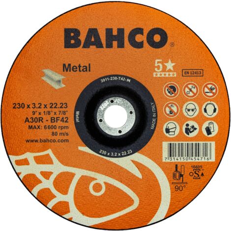 Lot de 25 disques à tronçonner pour métal Bahco 3911-230-T42-M
