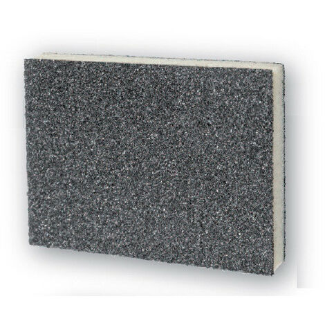 Lot de 25 éponges à poncer 98x125x12 2 faces souples Gr60 moyen Sidamo