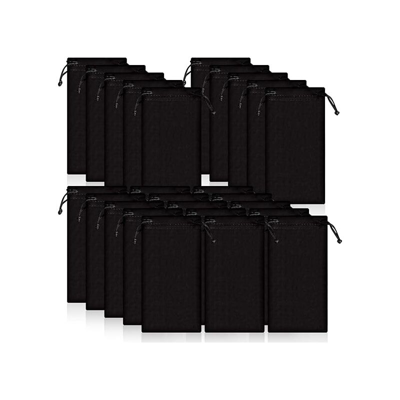 Lot de 25 étuis à lunettes en microfibre