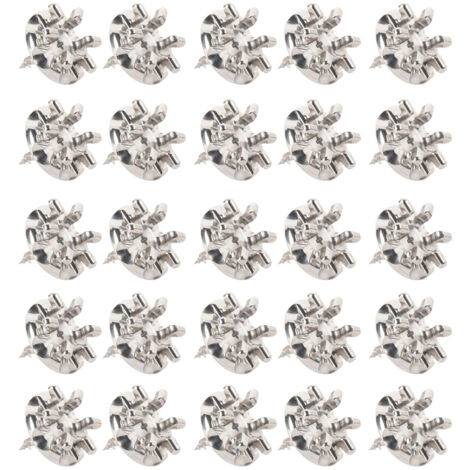 Lot de 25 Fixations crochet vis Placo Longueur 16 mm Alu - L'Attachante