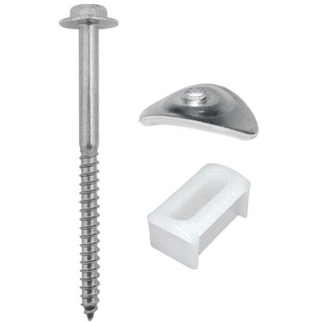 Lot de 25 fixations hexagonales en métal – 6 mm diamètre – 60 mm longueur – Couleur dorée pour projets de bricolage – Bol Fixation