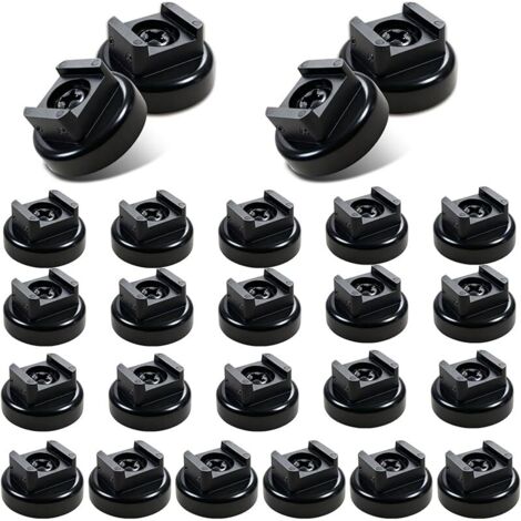 Lot de 25 supports magnétiques pour serre-câbles - Base de 20 mm - Magnétisme multifonction - Base de gestion des fils pour la maison, le bureau, le câblage électrique marin