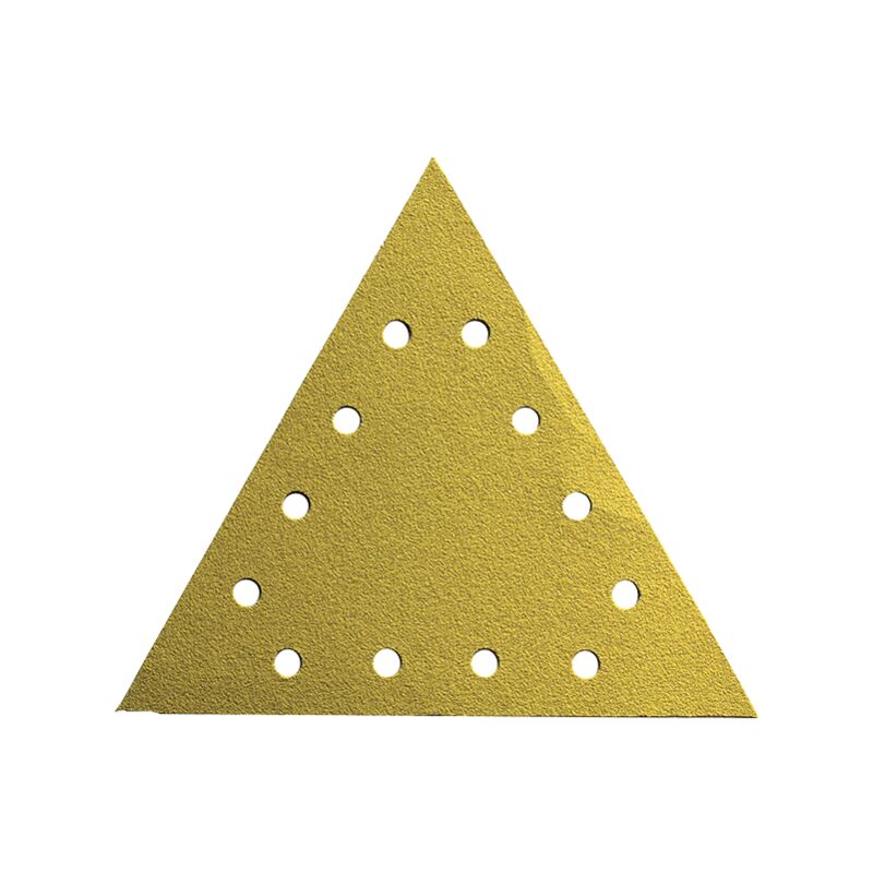 Leman - Boite de 25 triangles velcro mur/plafond Classic ø 290 x 290 Grain 120 Perforé 12P