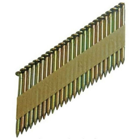 Lot de 2500 clous de charpente annelés galvanisés 2.9 x 50 mm – Tête plate pour assemblage bois – Résistance à la traction accrue – Fixman