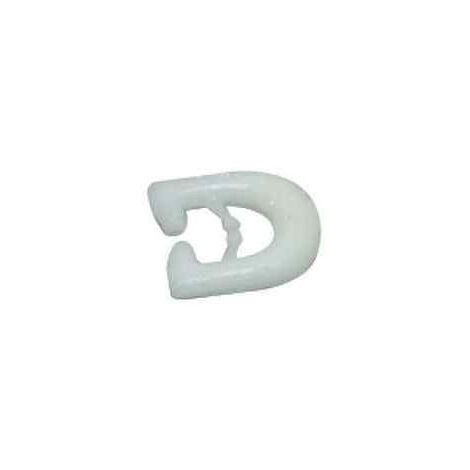 Lot de 25x Glisseur nylon pour rails de rideaux en I