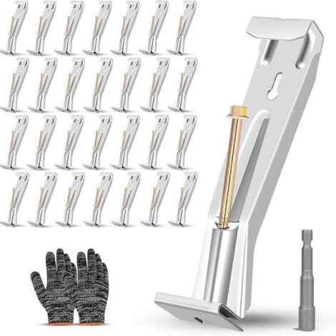 Lot de 28 supports de gouttière dissimulés, supports de gouttière robustes