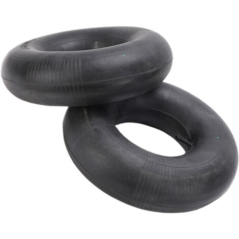 Lot de 2x Chambre à air 15x6.00-6 pour pneu de tracteur à pelouse – 380 x 380 x 115 mm – avec Valve droite – capacité de charge max. 200 kg – pour Roue Tondeuse à gazon Brouette Chariot Diable