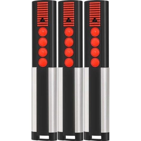 Lot de 3 868MHz Telecommande Portail, Telecommande Porte de Garage Compatible avec Telecommande 4020 TX03-868-4, 4026 TX03-868-2, 4020V000, 4026V000, Bip Portail Porte De Garage, 4 Canaux,de DEBUNS