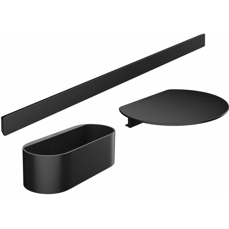 WallStoris - Accessoires de salle de bain, noir mat 27966670 - Hansgrohe