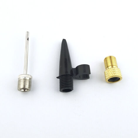 Lot de 3 adaptateurs de valve pour pompe à vélo, aiguille et gonfleur pour ballons de basket-ball, football et volley-ball-AquaForge