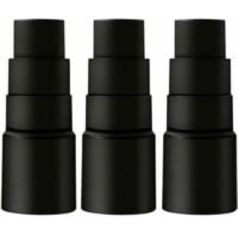 Lot de 3 adaptateurs pour tuyau d'aspirateur - Pour Kärcher Bosch Parkside Makita Metabo Black & Decker - 3