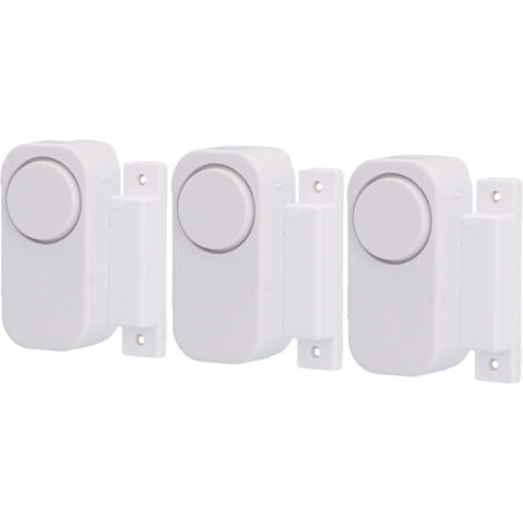 Lot de 3 alarmes pour fenêtre et Porte avec Contact magnétique