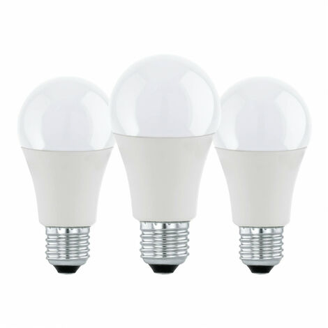 LOT DE 3 AMPOULES E27 A60 SMD 8,5W 806 LUMENS 3000K