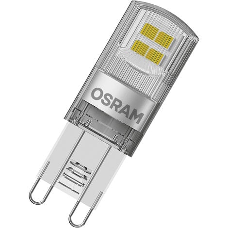 OSRAM LED BASE PIN G9 / Ampoule LED G9, 1,90 W, 20-W-remplacement, clair, Warm White, 2700 K, Pack de 3