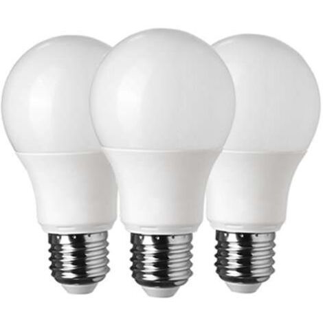 Lot de 3 ampoules LED E27 a60 15w équivalent à 90w blanc chaud