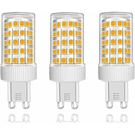 Lot de 3 Ampoules LED G9 10W Équivalent Halogène 150W, 86 LED, 1000Lm, Angle de faisceau 360°, Ultra Lumineuses, AC220-240V, Non Dimmable, Blanc Chaud 3000K… [Classe énergétique B]