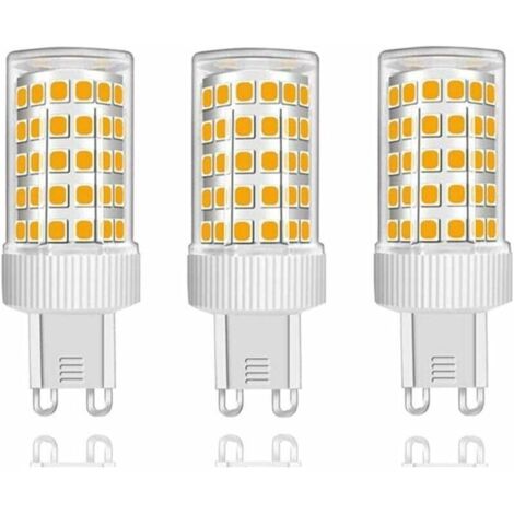 Lot de 3 Ampoules LED G9 10W Équivalent Halogène 150W, 86 LED, 1000Lm, Angle de faisceau 360°, Ultra Lumineuses, AC220-240V, Non Dimmable, Blanc Chaud 3000K [Classe énergétique B]