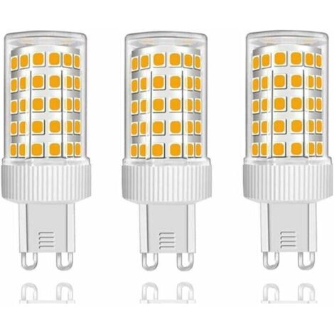 Lot de 3 Ampoules LED G9 10W Équivalent Halogène 150W, 86 LED, 1000Lm, Angle de faisceau 360°, Ultra Lumineuses, AC220-240V, Non Dimmable, Blanc Chaud 3000K… [Classe énergétique B]