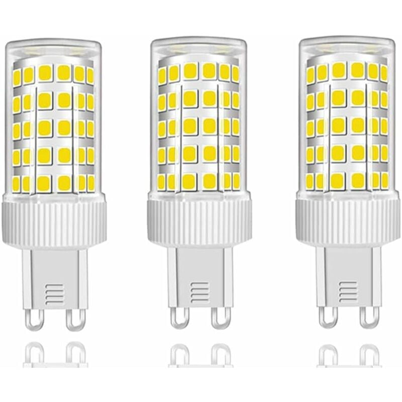 Lot de 3 Ampoules led G9 10W Équivalent Halogène 150W, 86 led, 1000Lm, Angle de faisceau 360°, Ultra Lumineuses, AC220-240V, Non Dimmable, Blanc