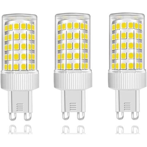 Lot de 3 Ampoules LED G9 10W Équivalent Halogène 150W, 86 LED, 1000Lm, Angle de faisceau 360°, Ultra Lumineuses, AC220-240V, Non Dimmable, Blanc Froid 6000K