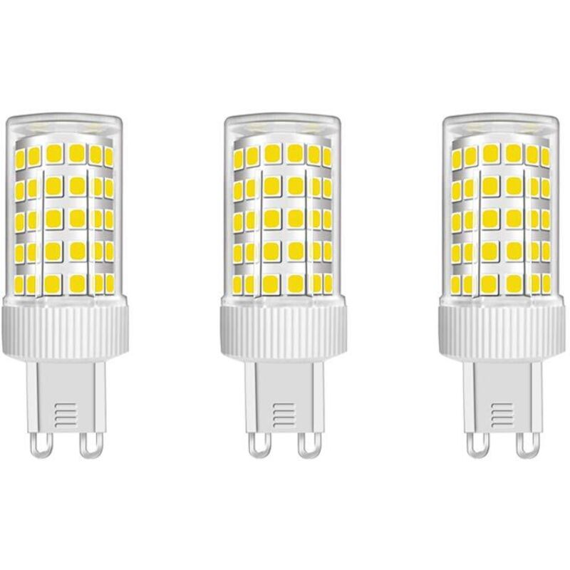 Lot de 3 Ampoules LED G9 10W Équivalent Halogène 150W, 86 LED, 1000Lm, Angle de faisceau 360°, Ultra Lumineuses, AC220-240V, Non Dimmable, Blanc
