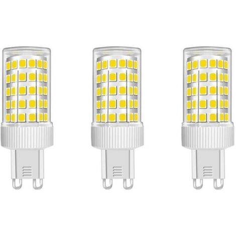 Lot de 3 Ampoules LED G9 10W Équivalent Halogène 150W, 86 LED, 1000Lm, Angle de faisceau 360°, Ultra Lumineuses, AC220-240V, Non Dimmable, Blanc Froid 6000K [Classe énergétique B]