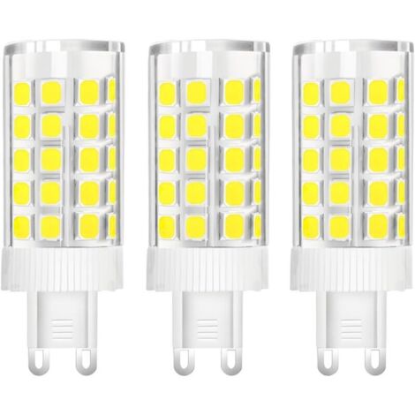 Lot de 3 Ampoules LED G9 10W Équivalent Halogène 150W, 86 LED, 1000Lm, Angle de faisceau 360°, Ultra Lumineuses, AC220-240V, Non Dimmable, Blanc Froid 6500K [Classe énergétique B]