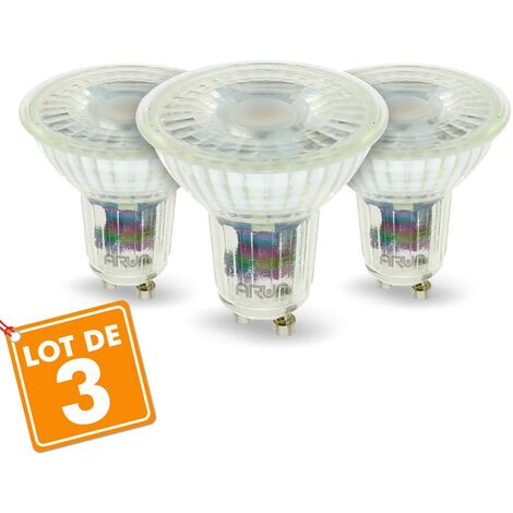 Lot de 3 Ampoules LED GU10 5W 420 Lm Eq 50W