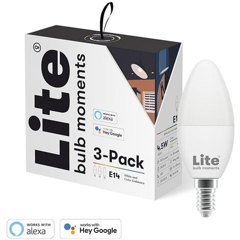Ampoule connectée LED Nedis SmartLife E14 4.5W 350lm A+ blanc
