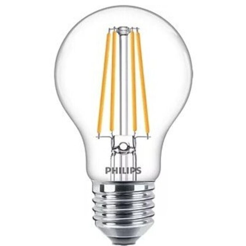 Lot de 3 ampoules led Philips Classic Filament A60 E27 8,5W (équivalent 75W) – Lumière blanche chaude 2700K, non dimmables
