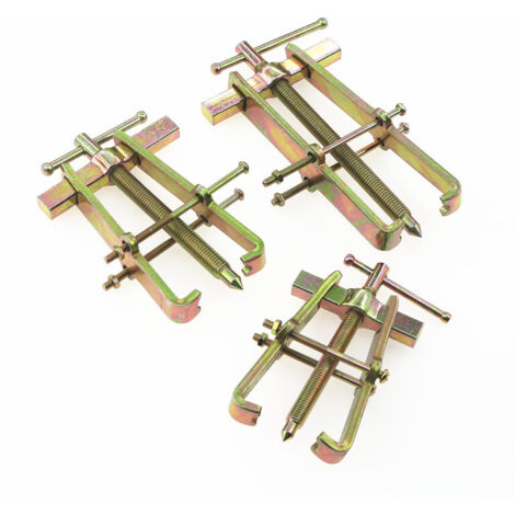 Lot de 3 Arrache-moyeux à Deux Griffes 4" 6" 8" - Extracteur de Roulements et Pignons - Outil de Démontage Universel