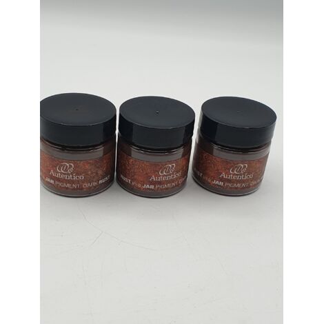 [Lot de 3] - AUTENTICO - Pigment Rust in a Jar - Dark Rust 50ml - Effet rouille réaliste - Voir photos