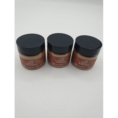 Lot de 3 - AUTENTICO - Pigments Golden Rust - Effet rouille authentique 50ml - Idéal patine et rénovation - Voir photos