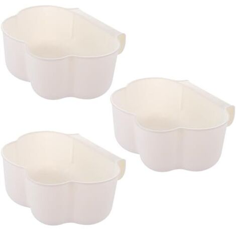 Lot de 3 bacs de récupération pour déchets de Cuisine à Suspendre - Organiseur de Table à Langer - Accessoires pour Le Rangement des déchets ménagers