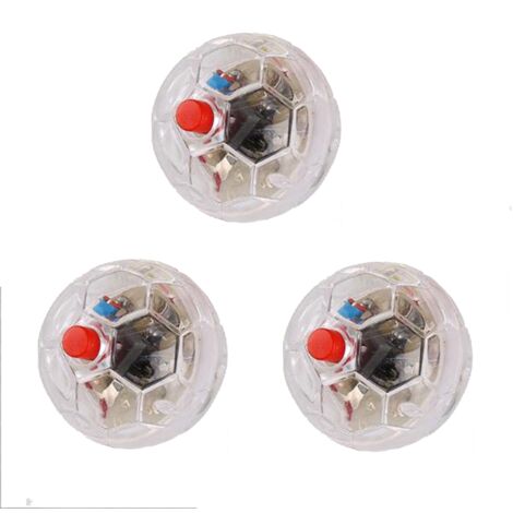 Lot de 3 balles clignotantes à activation tactile pour chasse aux fantômes, jouet pour chat paranormal