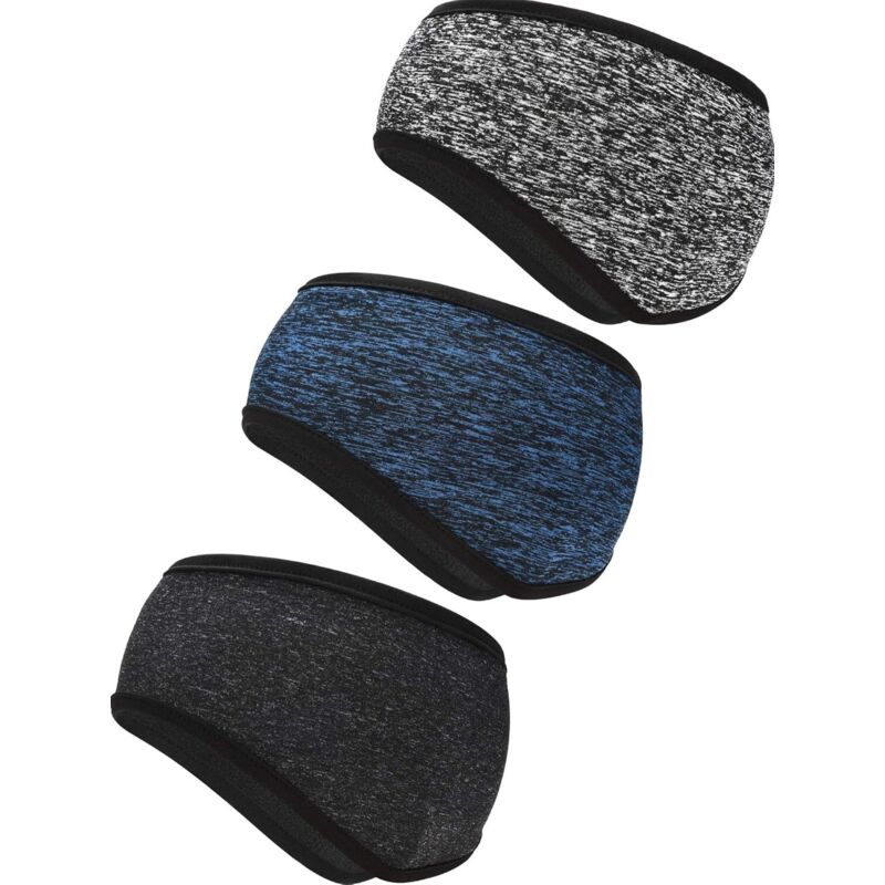 Lot de 3 bandeaux cache-oreilles - Pour le sport, le fitness et l'extérieur