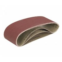 Lot de 3 bandes abrasives en oxyde d'aluminium Choix du modèle TCMBS100G 3 Bandes abrasives G100