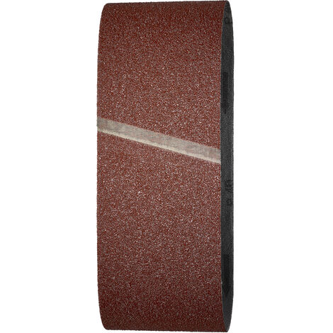 Lot de 3 Bandes Abrasives, Grain 40, Dimensions 100 x 610, pour Ponceuse à Bande - wolfcraft 1861000