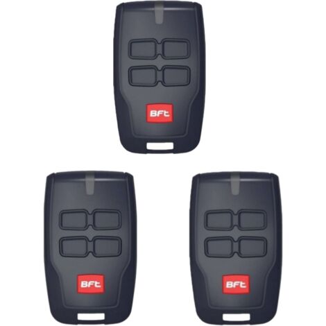 Lot de 3 bft télécommande 12v 4 canaux 433 mhz mitto b rcb04 r1 2600535 d111906