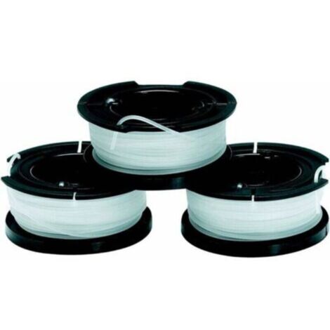 Lot de 3 Bobines de Rechange pour Coupe-Bordures - Bobine Reflex Plus à Déroulement Automatique - 3 x 10 m de Fil en Nylon Transparent et Résistant - Fil de 1,5 mm, A6485-XJ