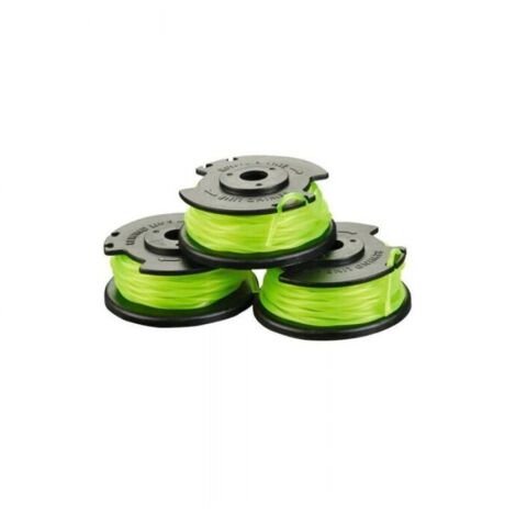 Lot de 3 bobines simple fil torsadé 2mm pour coupe-bordures sur batterie RAC143