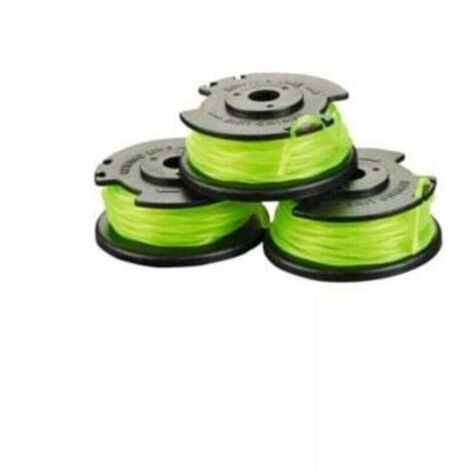 Lot de 3 bobines simple fil torsadé 2mm pour coupe-bordures sur batterie RAC143