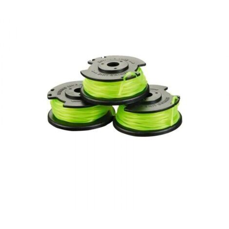 Lot de 3 bobines simple fil torsadé 2mm pour coupe-bordures sur batterie RAC143