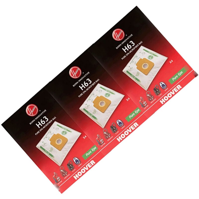 Lot de 3 boites de 4 sacs H63