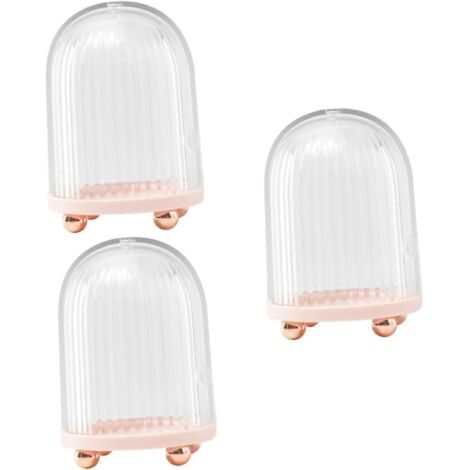 Lot de 3 boîtes de rangement pour œufs de beauté, contenants pour maquillage, support pour œufs cosmétiques, séchoir à œufs de beauté, éponges à maquillage